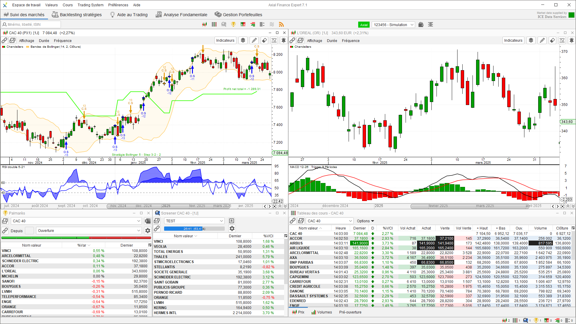 Trading Workspace Axial Finance - Axial Finance Global Trader Overwiew